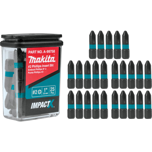 ImpactX™ #2 Phillips 1″ Insert Bit, 25/pk
