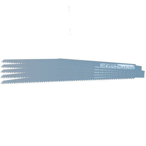 12" Wood Cutting Recipro Saw Blade, 6TPI, 5/pk