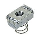Product image for Minerallac SNS037EG 3?8".16 Channel Nut, Short Spring, Electrogalvanized, Box