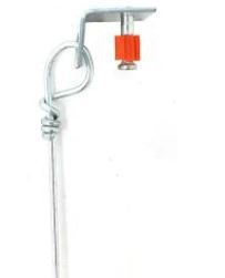 Product image for Cully 69955 12.5ga x 10 Ft. Ceiling Tie Wire w/ BP 1.25" Pin/Clip: Galvanized, Soft (100/Bundle)