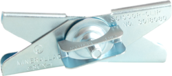 Product image for Minerallac SCX1W Scissor Clip T-Bar Hanger, Fits 1" T-Bar, 1/4"-20 x 5/8" Stud with Wing Nut Washer, Zinc