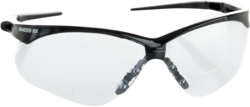 Cully 19832 Nemesis RX Reader Safety Glasses, Black Frame with Clear Reader 2.0 Lens