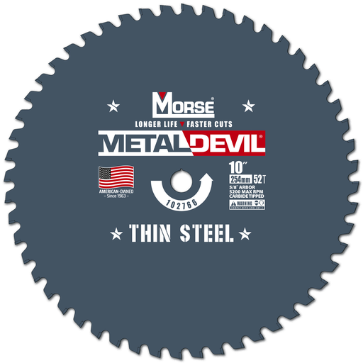 10" METAL DEVIL CIR SAW BLADE