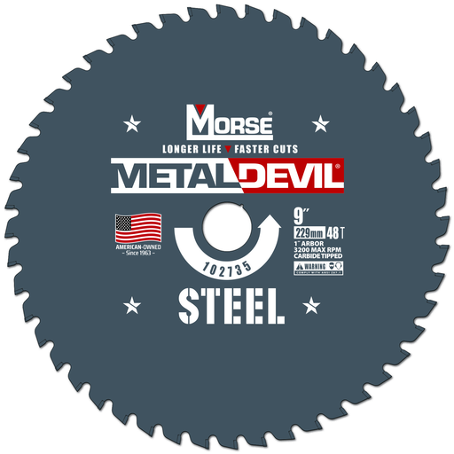 SAW BLADE 9X48T STEEL