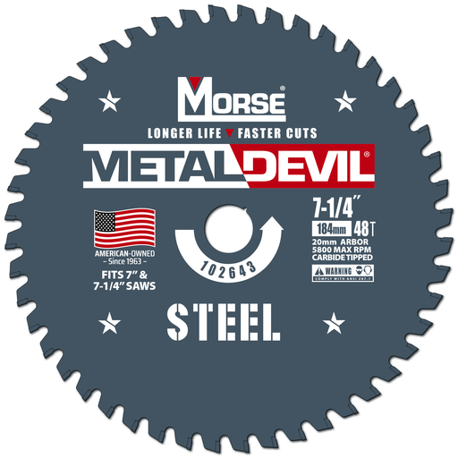 71/4 X 48T STEEL 5/8 KO