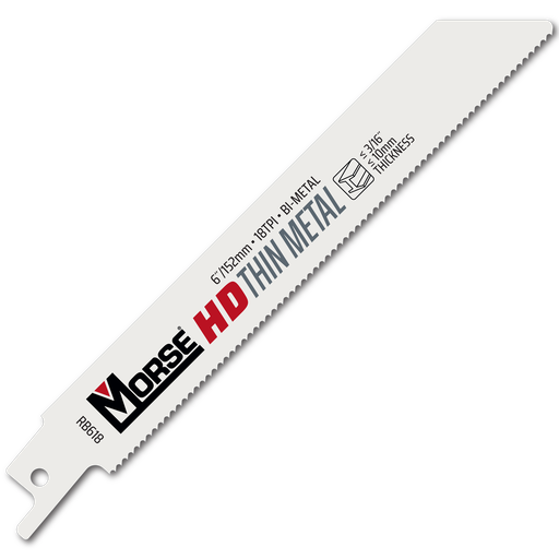 Morse RB618B100 - 6" x 3/4" x .035 18TPI, 100PK