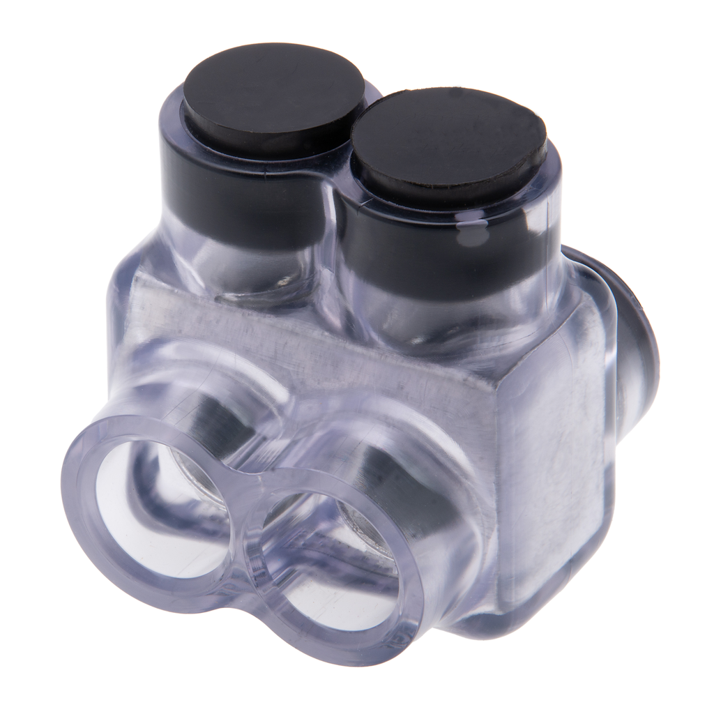 Mayer-DDS-2-Port Clear Multi-Tap Pre-Insulated Connector, 1/0-14 Gauge-1