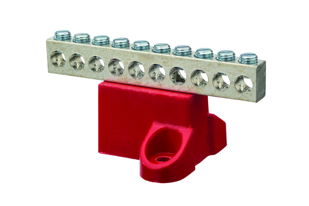 Product image for NSI GBA2-10 Ground Bar AL 10 Circui
