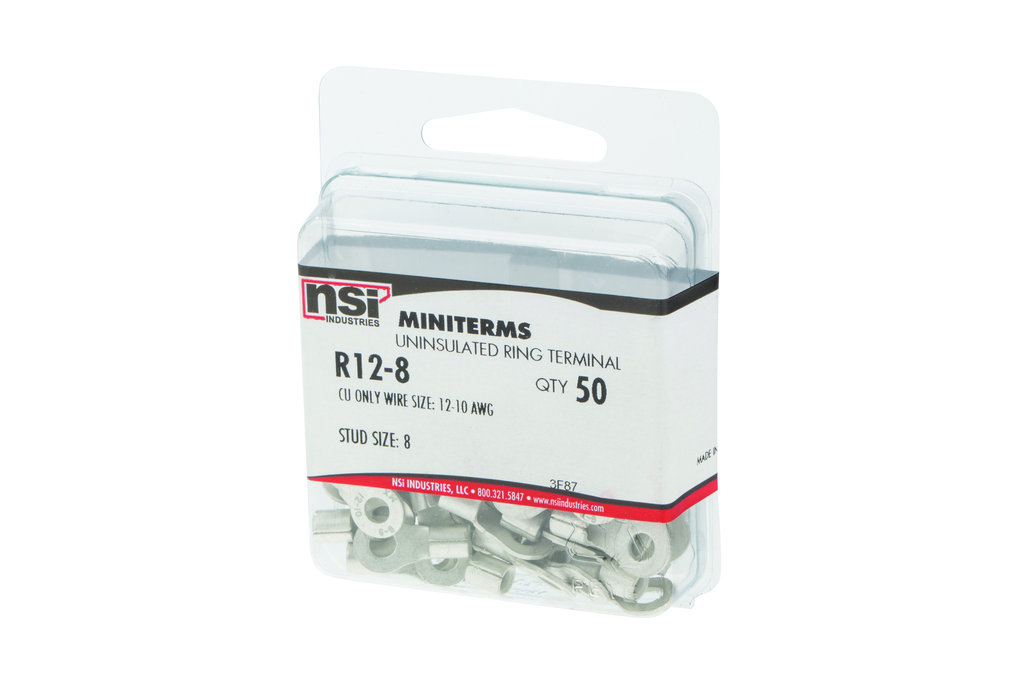 Product image for NSI R12-8 12-10 BARE RING TERM
