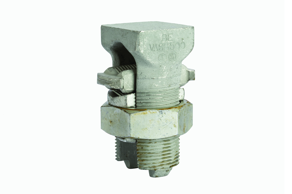 Product image for NSI APS500 3/0 AWG to 500 MCM Stranded Tinned Aluminum Alloy 2-Conductor Dual Rated Split Bolt