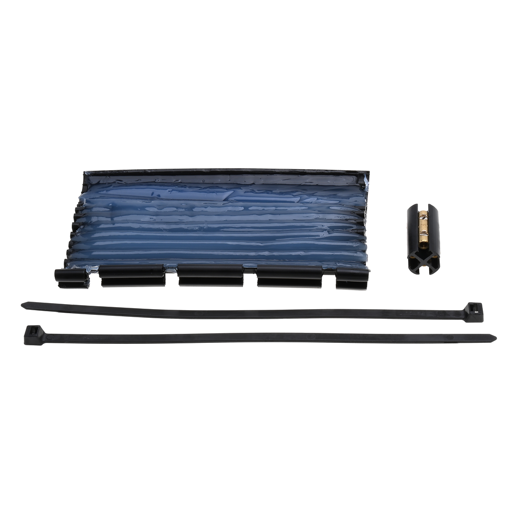 Product image for NSI ESUF 8 Inch 14/2 to 8/3 AWG Black Wraparound UF Splice Kit with Ground