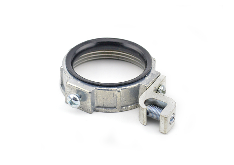 Mayer-DDS-Insulated Grounding Bushing, 2-1/2", Zinc Die Cast with Lug-1
