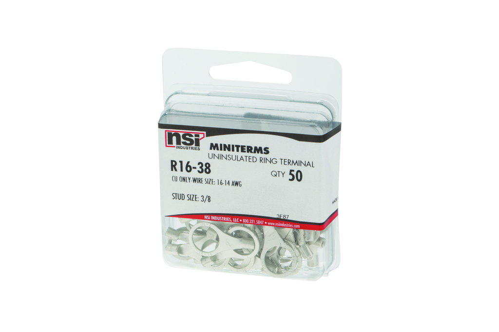 Product image for NSI R16-38 16-14 Bare Ring 3/8 Stud