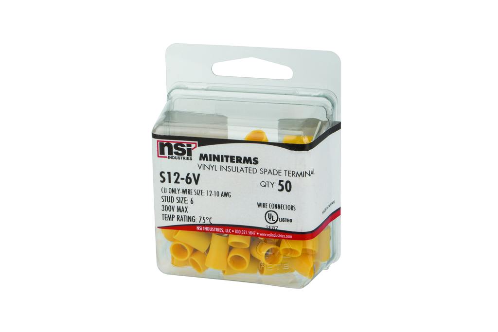 Product image for NSI S12-6V 12-10 Bare Locking Spade