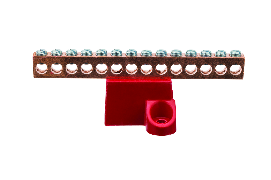 Product image for NSI GBC2-14 Ground Bar CU 14 Circui