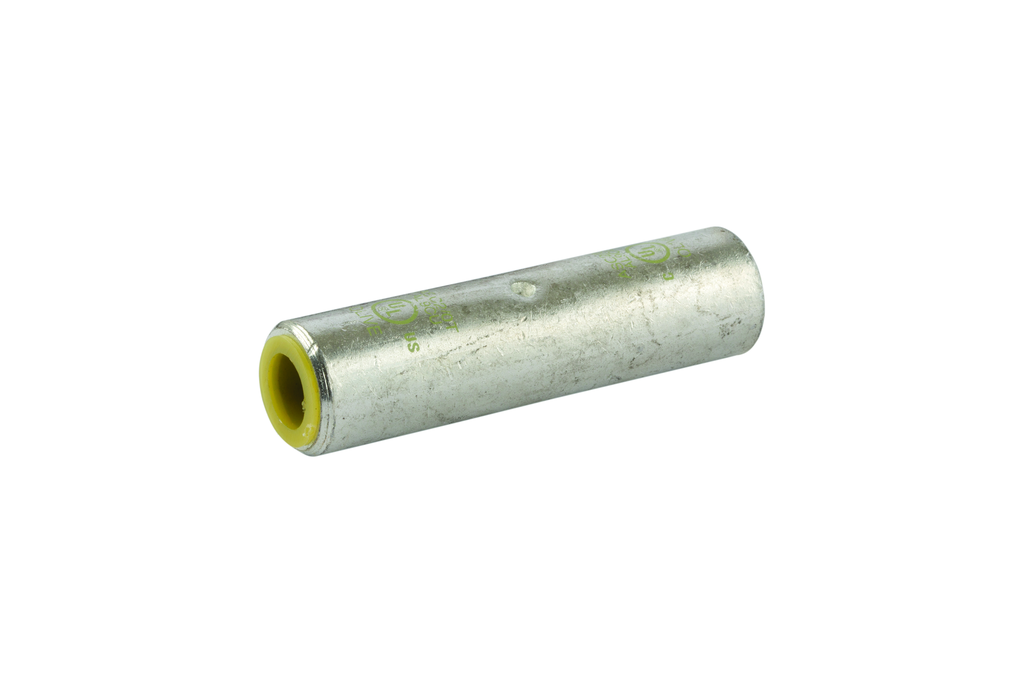 Product image for NSI ASC2/0T 2/0 AWG Olive Tinned Aluminum Standard Barrel 2-Conductor Dual Rated Compression Splice