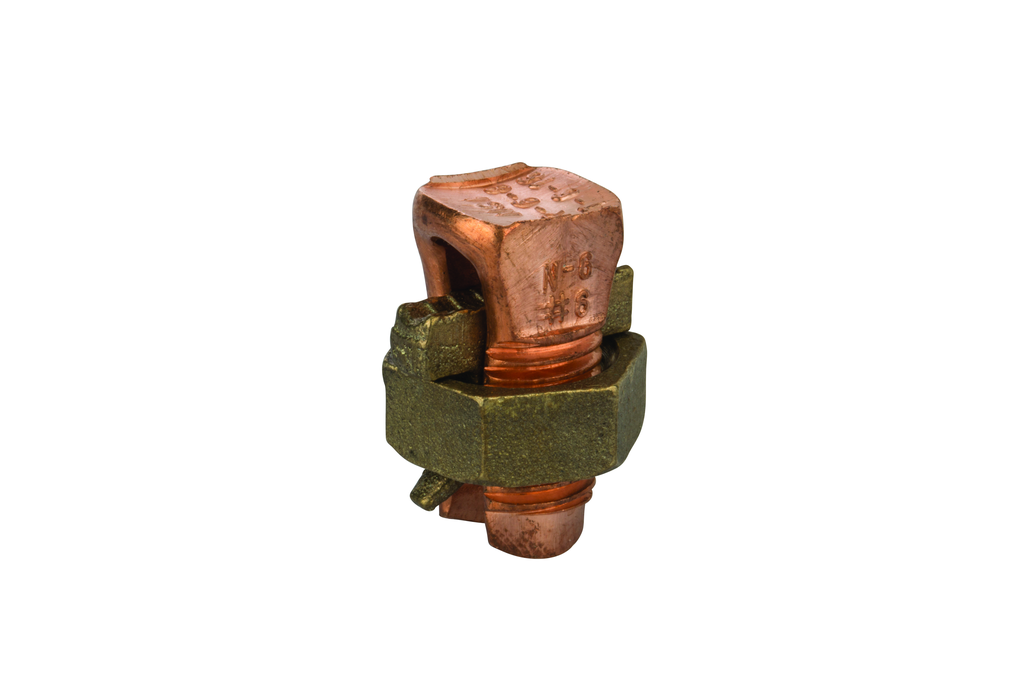 Product image for NSI N-6 6 AWG Copper 2-Conductor Split Bolt Connector