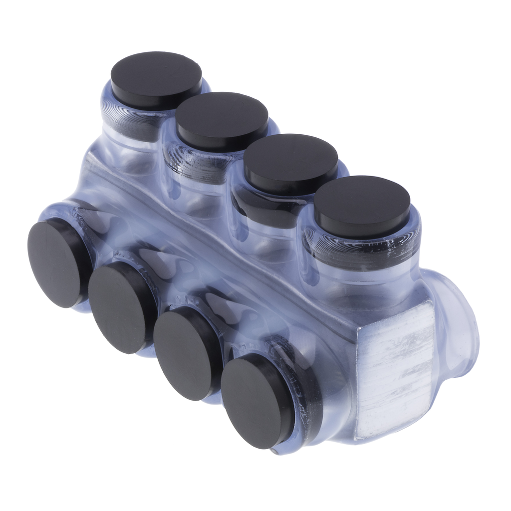 Mayer-DDS-4-Port Clear Multi-Tap Pre-Insulated Connector, 3/0 - 6 AWG-1