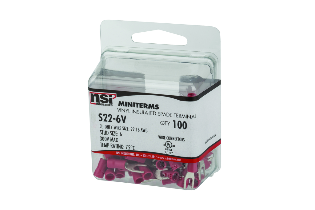 Product image for NSI S22-6V 22-18 Bare Spade - #8 S