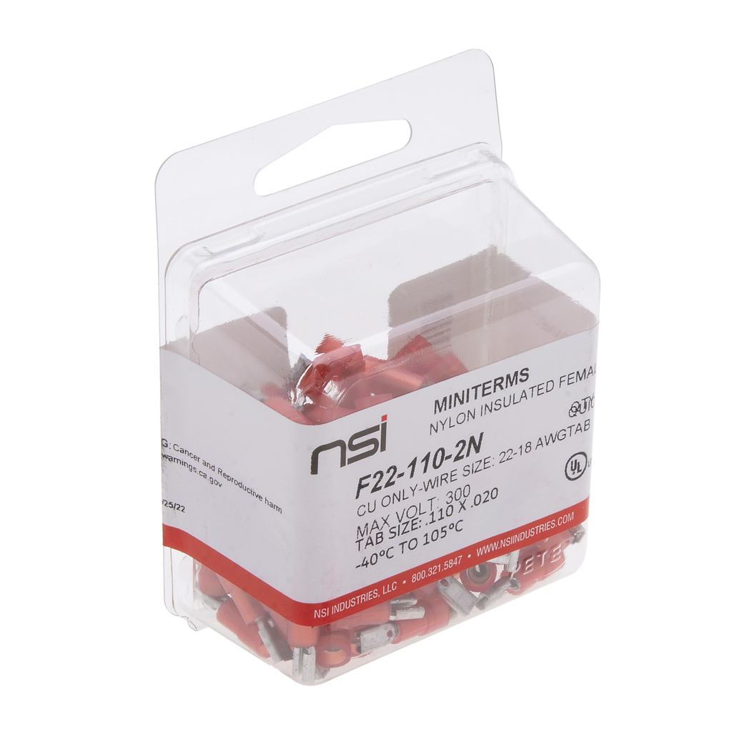 Product image for NSI F22-110-2N 22-18 Female Disc. N