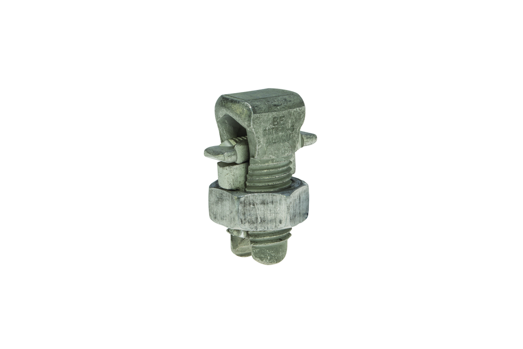 Product image for NSI APS06 10 to 6 AWG Stranded Tinned Aluminum Alloy 2-Conductor Dual Rated Split Bolt
