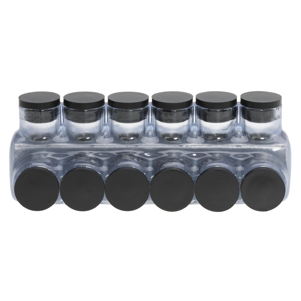 Mayer-DDS-6-Port Clear Multi-Tap Pre-Insulated Connector, 500 MCM - 4 AWG-1