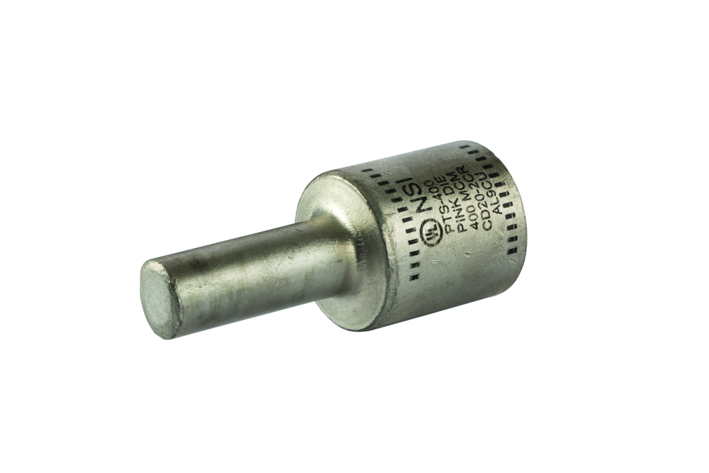 Product image for NSI PTS400 400 MCM Pink Tinned Aluminum 1-Conductor Solid Pin Terminal