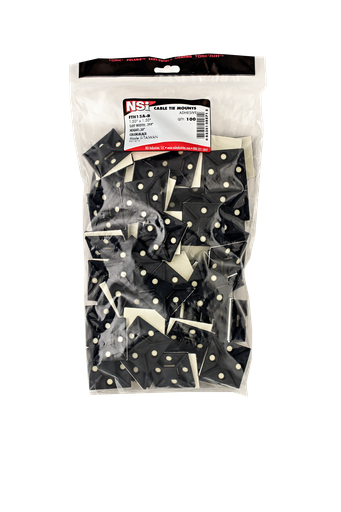 Product image for NSI FTH15A-B Adhesive Tie Mount, Black