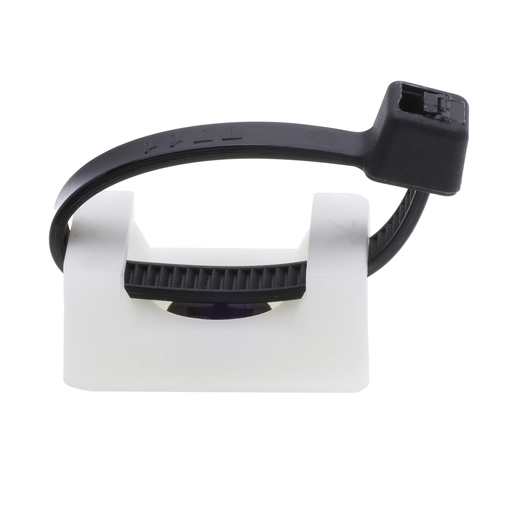 Product image for NSI SM-3 0.236 Inch Nylon 66 Natural Saddle Cable Tie Mount