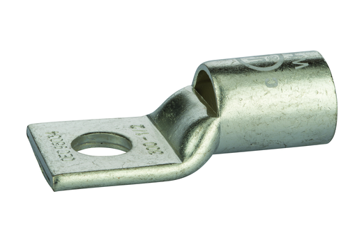 Product image for NSI GL30048 1/2 Inch 300 MCM White Copper Short Barrel 1-Hole Compression Lug