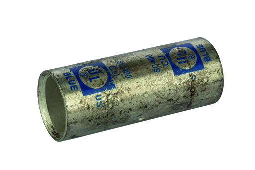 Product image for NSI SC-400 400 MCM Blue Tinned Copper Standard Barrel 2-Conductor Compression Splice