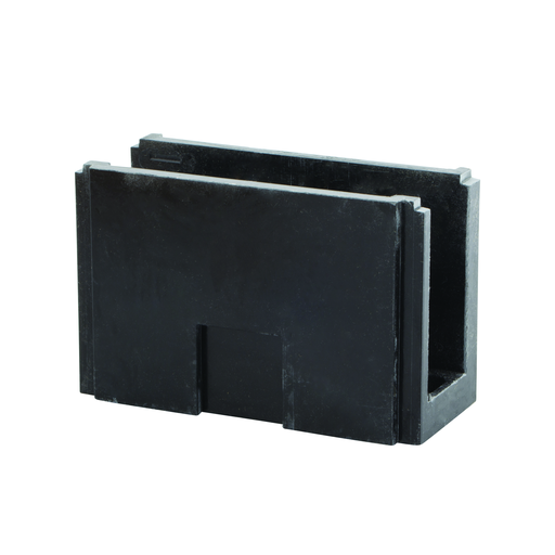 Product image for NSI AM-K2-I6 14 to 2/0 AWG Line 14 to 2 AWG Load 8-Terminal Black Aluminum Double Primary Power Distribution Block