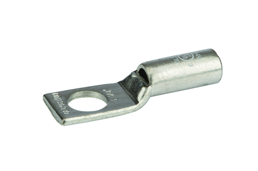 GL338 - Copper White Compression Short Lug, 3 AWG, 3/8” Mount