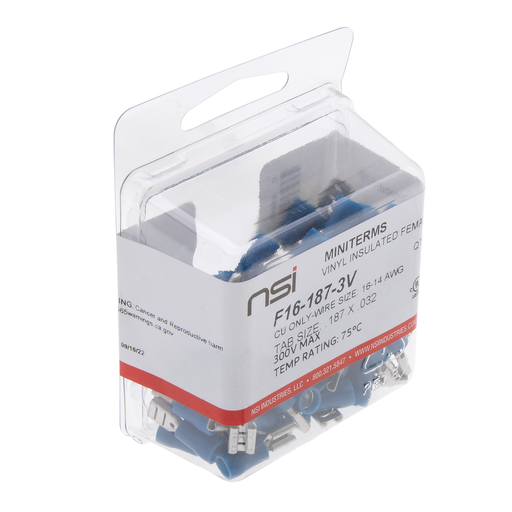 Product image for NSI F16-187-3V 16-14 Vl Female Disc