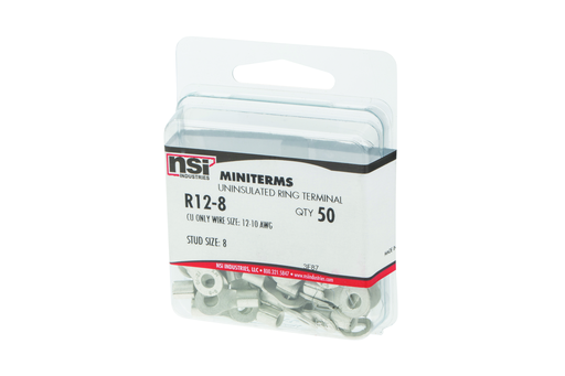 Product image for NSI R12-8 12-10 BARE RING TERM