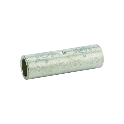 Product image for NSI SC-3 3 AWG White Tinned Copper Standard Barrel 2-Conductor Compression Splice