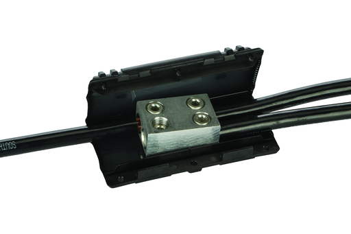 Product image for NSI ESGTS-2/0 14 to 2/0 AWG Black 4-Cable Gel Splice Kit with Connector