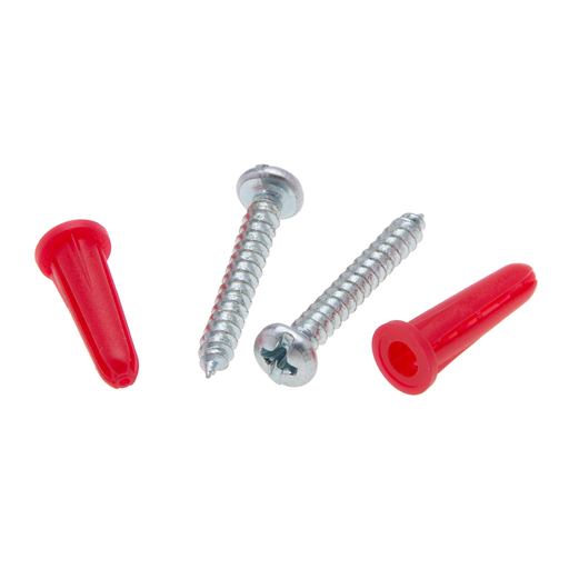 Anchors 3/16 Red Plas Wall Ancr Kit, 6 (Jar 200)