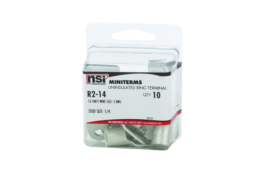 Product image for NSI R2-14 #2 Bare Ring 1/4 Stud Inc