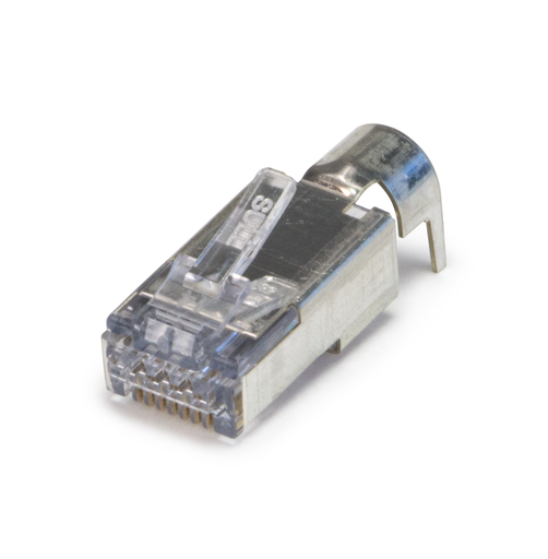 Product image for PLAT 100027C EZEX48 SHIELDED RJ45 EXTERNAL GROUND CONNECTOR 25/CLAMSHELL