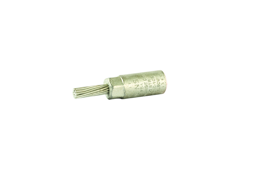 Product image for NSI PT1 1 AWG Tinned Aluminum 1-Conductor Stranded Bi-Metallic Pin Terminal