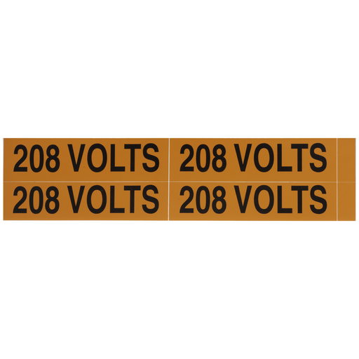 Picture of VM-B-4 - Voltage Markers (4) 208 Volts