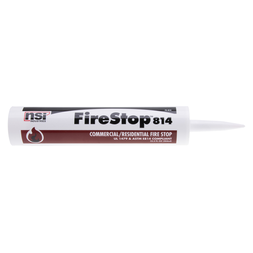 Product image for NSI FS-814 10.3 oz Caulk Tube Red Non-Intumescent Commercial Fire Stop