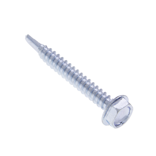 10 x 1-1/2 in. 5/16 Indented Hex Head Self-Drilling & Tapping Screws with Washer - #3 Drill Point - 410 Stainless Steel - 100qty
