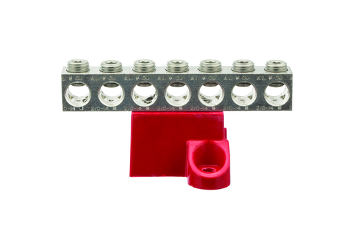 Product image for NSI GBA20-7 Ground Bar AL 7 Circuit