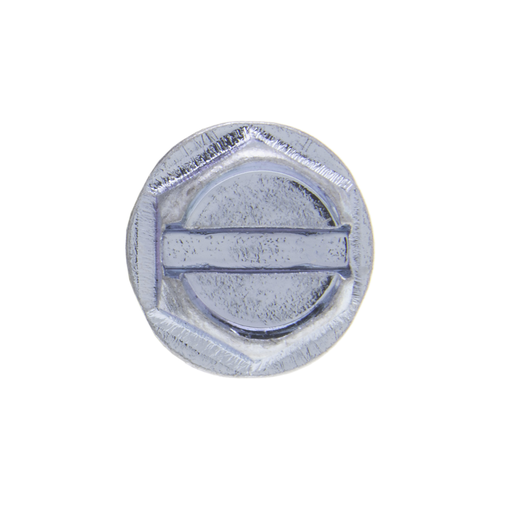 10 x 2 in. 5/16 Indented Hex Head Slotted Sharp Point Tapping Screws - 18-8 Stainless - 100qty