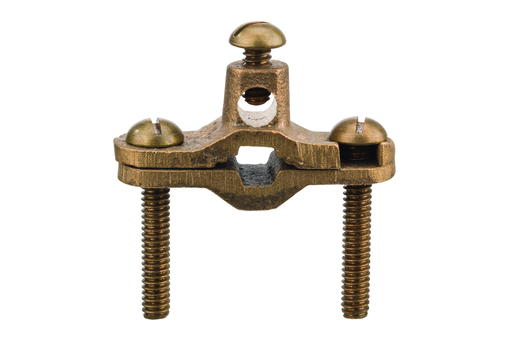 Mayer-DDS-Heavy Duty Bronze Ground Clamp, 1/2″ to 1″ Pipe, 1″ Rebar, Burial-1