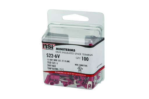 Product image for NSI S22-6V 22-18 Bare Spade - #8 S