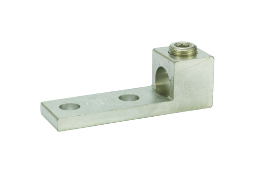 Product image for NSI 600L2 9/16 Inch 2 AWG to 600 MCM Aluminum 1-Port 2-Hole Panelboard Lug