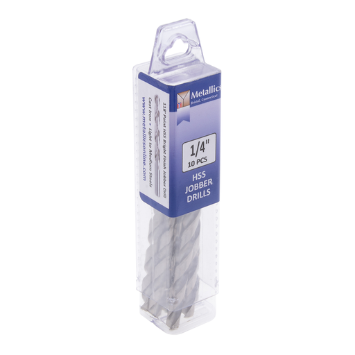 High-Speed Twist Drill 1/8 2-3/4" (10pcs)